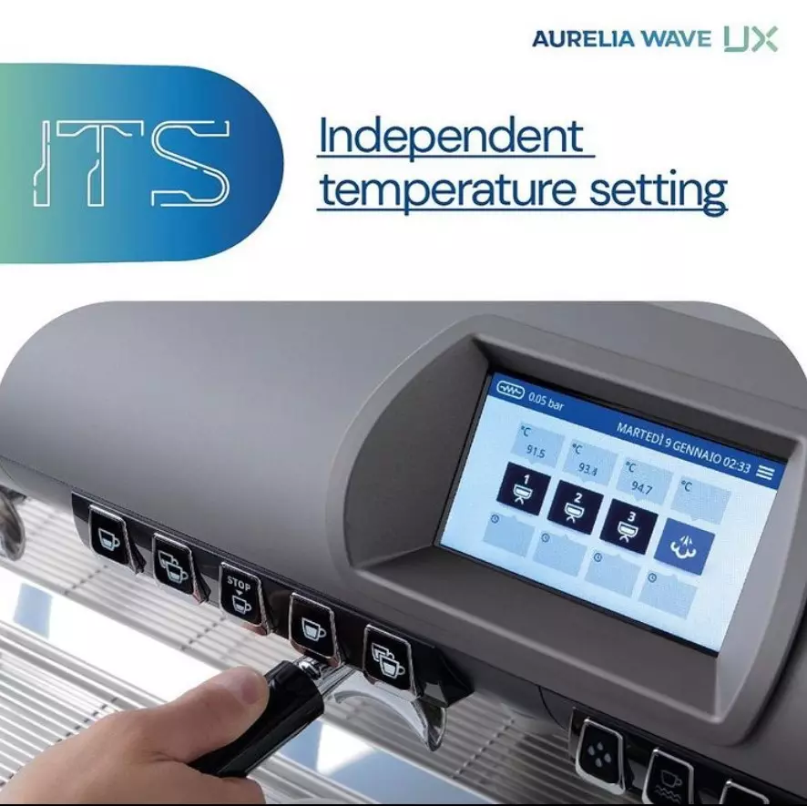 Aurelia Wave UX šedý kávovar do kavárny